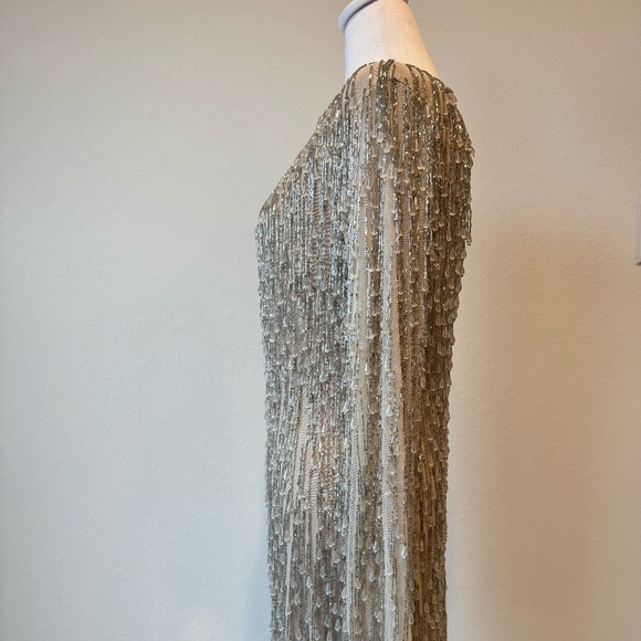 NastyGal Silver Beaded Dress - Picture 4 of 6